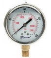 Pressure gauges with Glycerin Connection 1/4" NPT 0 - 160 BAR 63 mm face