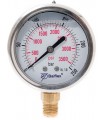 Pressure gauges with Glycerin Connection 1/4" NPT 0 - 250 BAR 63 mm face 