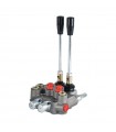 Compact monoblock directional control valve, 2 spools, 45 l/min, up to 210 bar.