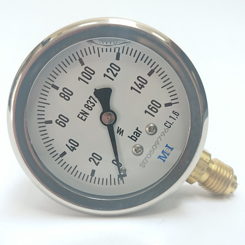 Di/ámetro:63/ mm./ Man/ómetro de glicerina para medir la presi/ón. 0-60/ bares/ -/ 1//4/”