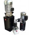 Hydraulic power unit 3 Hp, 9,8 cc/rev, max pressure 70 bar. Single acting cylinder