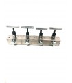 Hydraulic Manifold 4 Adjustable Outlets, Max Pressure 700 Bar